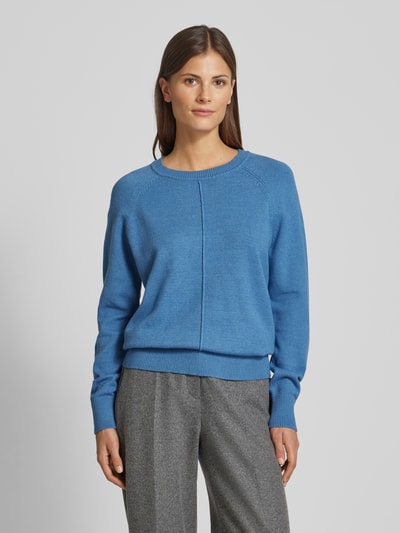 Christian Berg Woman Strickpullover mit Raglanärmeln Rauchblau Melange 4