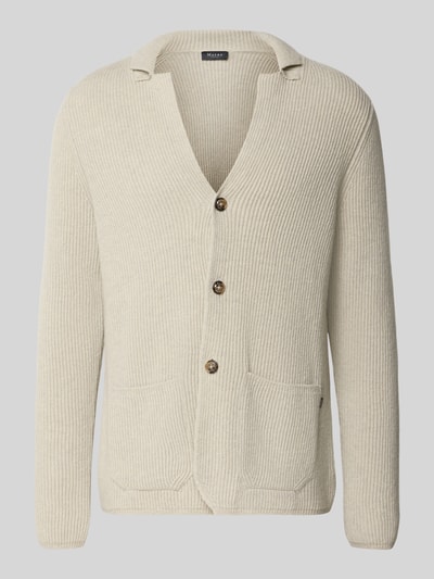 MAERZ Muenchen Strickjacke mit Knopfleiste Offwhite 2