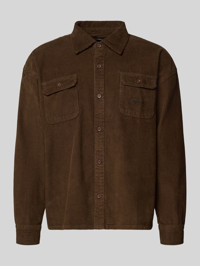 Pegador Vrijetijdsoverhemd met knoopsluiting Donkerbruin - 2