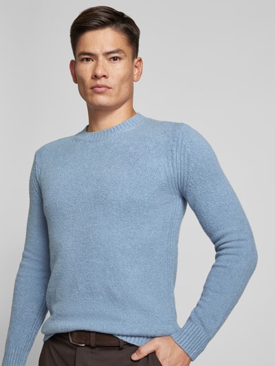 Cinque Gebreide pullover met ronde hals, model 'ZAC' Blauw - 3