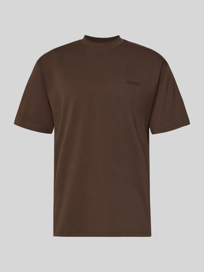 WOODBIRD Regular Fit T-Shirt aus reiner Baumwolle Modell 'Baine' Mittelbraun 2