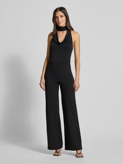 Mango Jumpsuit mit Neckholder Black 4