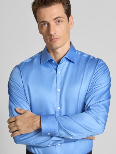 SEIDENSTICKER REGULAR FIT Koszula biznesowa o kroju regular fit z kołnierzykiem typu kent model ‘New’ Błękitny 3