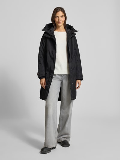 Didriksons Parka met capuchon, model 'LUNA' Zwart - 1