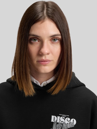 HUGO Oversized hoodie van puur katoen, model 'DALESSANDRA' Zwart - 3