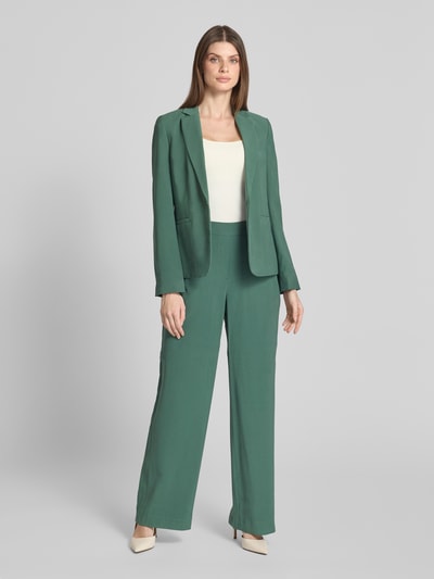 Jake*s Collection Stoffhose aus Viskose-Mix mit elastischem Bund Dunkelgruen 1