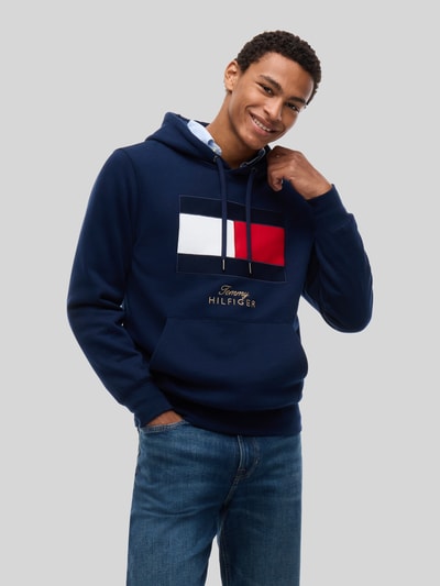 Tommy Hilfiger Hoodie mit Logo-Print Dunkelblau 4