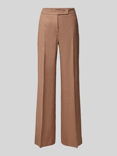 Windsor Slim Fit Leinenhose mit Bügelfalten Hazel 1