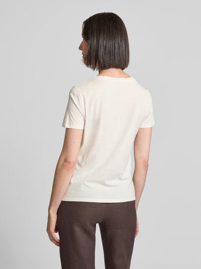 Marc Cain T-Shirt mit Rundhalsausschnitt Offwhite 5