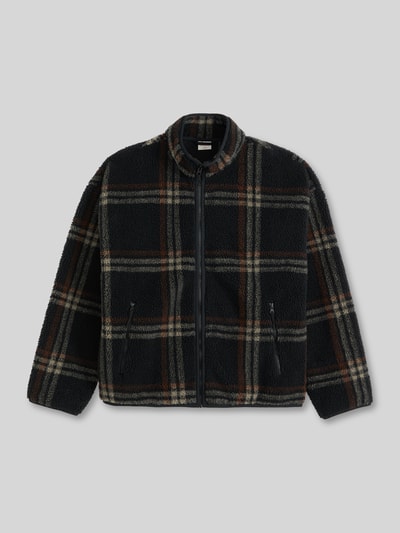 Levi's® Boxy Fit Fleecejacke mit Stehkragen Modell 'NOLAN' Black 2