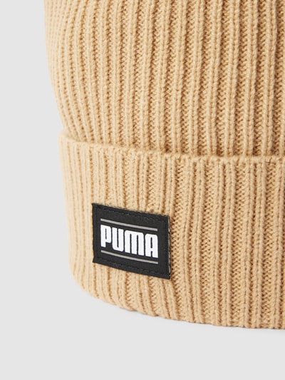 Puma Beanie mit Label-Patch Modell 'Classic Cuff' Sand 2