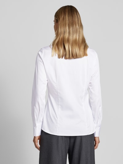 Eterna Overhemdblouse met blinde knoopsluiting Wit - 5