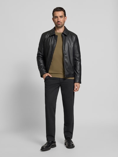 Lindbergh Stoffhose mit elastischem Bund Mittelgrau 1