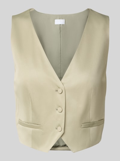 Jake*s Cocktail Kamizelka z dekoltem w serek Khaki 2