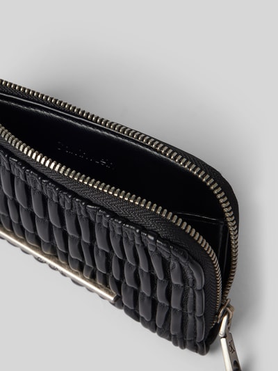 CK Calvin Klein Portemonnee met structuurmotief, model 'Ruched' Zwart - 3