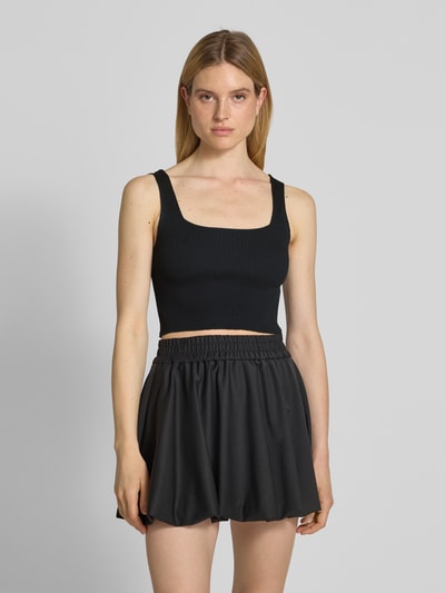 Only Slim Fit Tank Top in Rippoptik Modell 'TATIANNA' Black 4