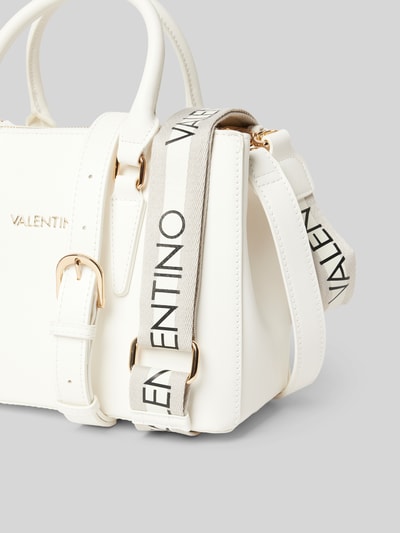 VALENTINO BAGS Handtasche mit Label-Applikation Modell 'ZERO' Weiss 2