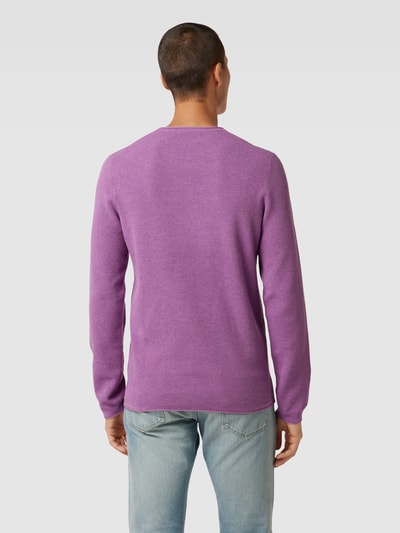 MCNEAL Gebreide pullover met ronde hals Fuchsia gemêleerd - 5