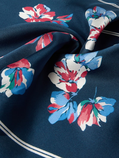 Productfoto, Tuch aus reiner Seide Modell 'FLORAL S DMD' van Lauren Ralph Lauren, meerkleurige look met gebloemd motief, labelopschrift, twill, zuiver zijde