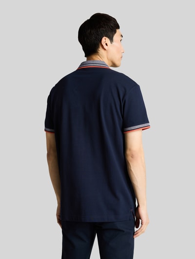 Tom Tailor Koszulka polo o kroju regular fit z kołnierzykiem w kontrastowym kolorze Granatowy 5