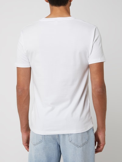 Moschino Swim + Underwear T-Shirt mit Logo Modell 'Underbear'  Weiss 5