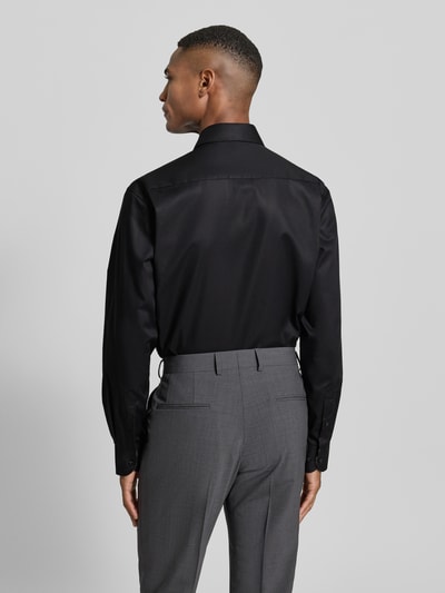ETERNA Modern Fit Business-Hemd mit Knopfleiste Black 5