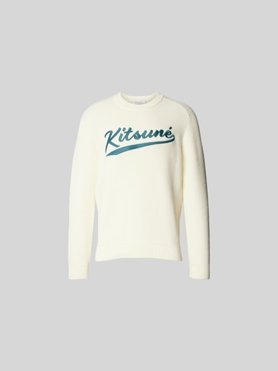 MAISON KITSUNÉ Pullover in Strick-Optik Beige 2