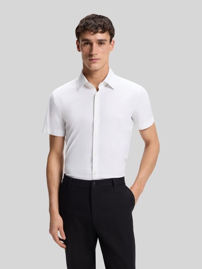 BOSS Slim Fit Businesshemd mit kurzem Arm Modell 'P-HANK-K-SH-262' Weiss 4