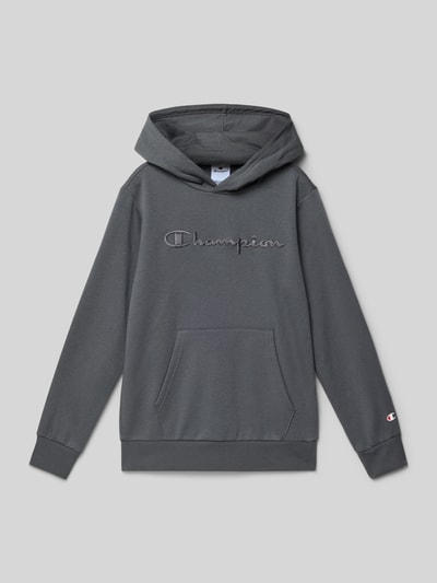 CHAMPION Regular fit hoodie met logostitching, model 'Icons' Grafiet - 1
