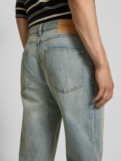 REVIEW Baggy Fit Jeans im 5-Pocket-Design Blau 3