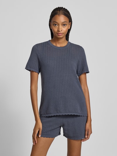 Pieces Loose Fit T-Shirt aus reiner Baumwolle Modell 'SCOUT' Marine 4