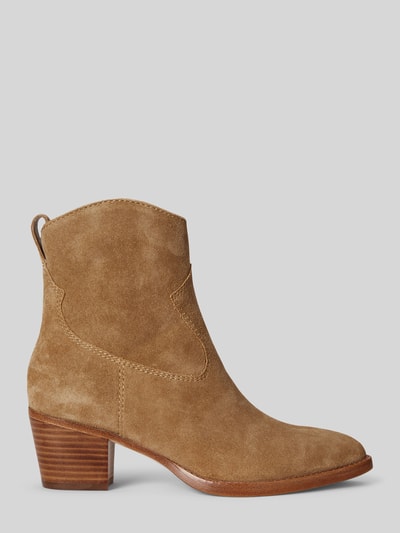 Lauren Ralph Lauren Botki z naturalnej skóry z wytłoczonym logo Camel 2
