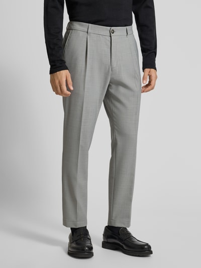 JOOP! Collection Stoffhose mit elastischem Bund Modell 'Lester' Hellgrau 4