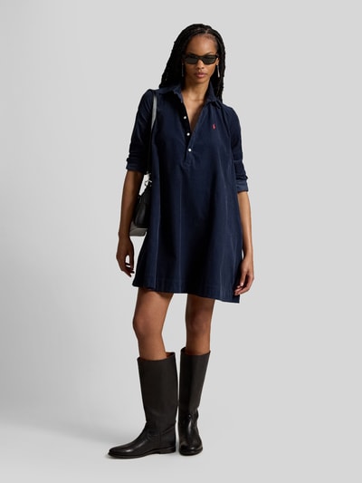 Polo Ralph Lauren Sukienka casualowa o linii a z czystej bawełny Granatowy 1