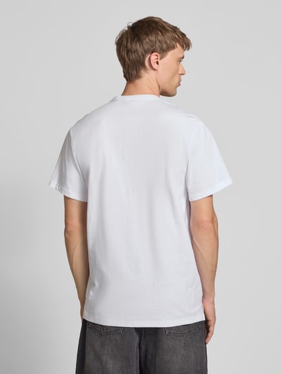 G-Star Raw T-Shirt mit Label-Stitching und Rundhalsausschnitt Weiss 5