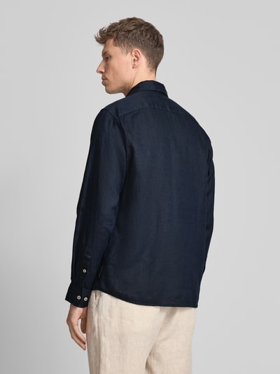 Marc O'Polo Regular Fit Freizeithemd aus reinem Leinen Dunkelblau 5
