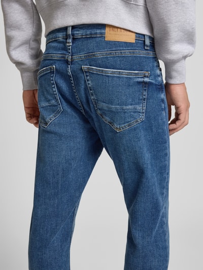 ONLY & SONS Slim Fit Jeans im 5-Pocket-Design Modell 'WARP' Hellblau 3