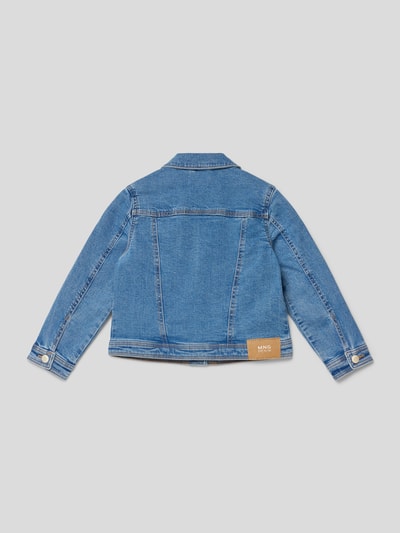 Mango Jeansjacke mit Kontrastnähten Modell 'allegra' Blau 3