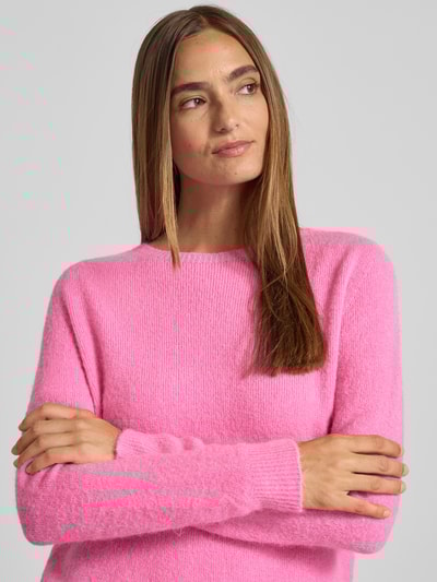 Rich & Royal Strickpullover mit gerippten Abschlüssen Pink 3