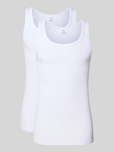 Götzburg Wäsche Tanktop in Ripp-Optik Weiss 1