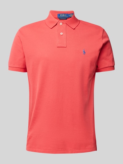 Polo Ralph Lauren Poloshirt mit Label-Stitching Rot 2