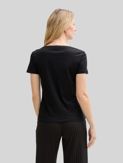 Tom Tailor Regular Fit T-Shirt mit Label-Schriftzug Black 5