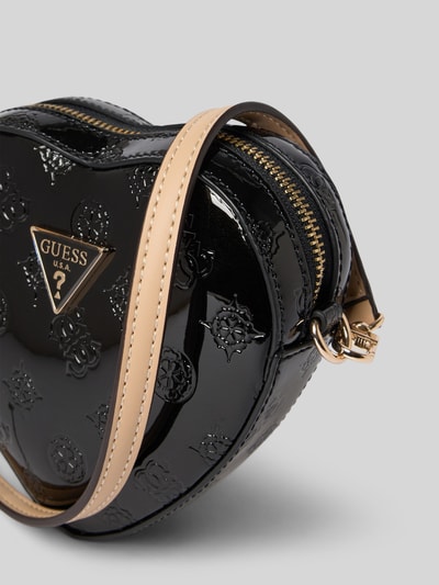 Guess Schoudertas met labeldetail, model 'ARNELA MINI HEART' Zwart - 3