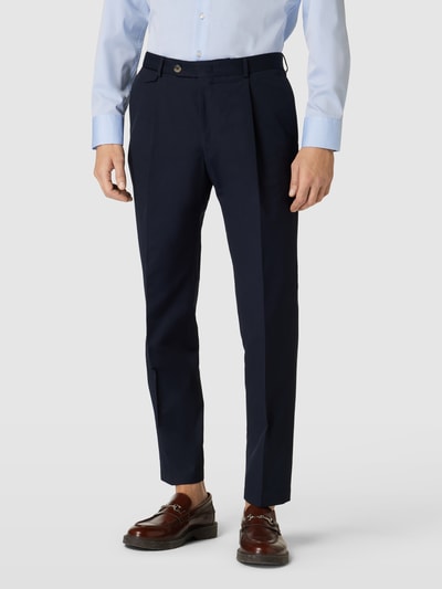 Windsor Chino met klepzak, model 'Silvi' Marineblauw - 4