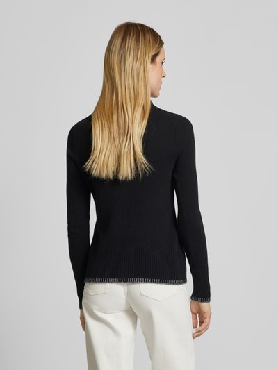 Christian Berg Woman Wollen pullover met opstaande kraag Zwart - 5