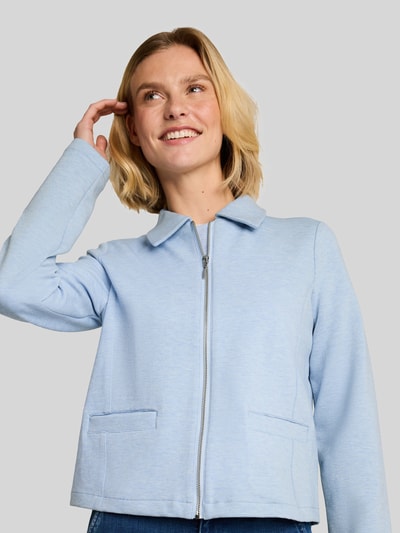 Tom Tailor Regular Fit Kurzblazer aus Baumwoll-Mix  Hellblau 3