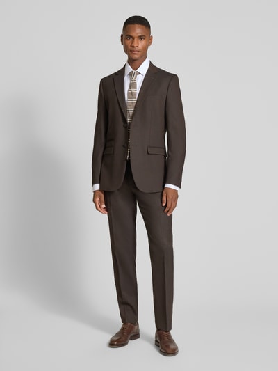 Jake*s Slim Fit Business-Hemd mit Knopfleiste Weiss 1