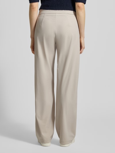 Raffaello Rossi Jogpants o prostych nogawkach z hightech jersey model 'CANDICE' Kamienny 5