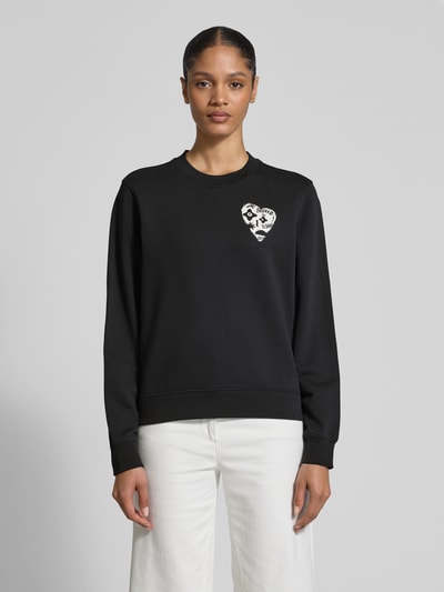 Scotch & Soda Sweatshirt mit Motiv- und Label-Print Black 4