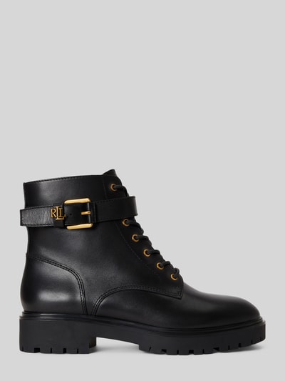 Lauren Ralph Lauren Schnürstiefel aus echtem Leder Black 2